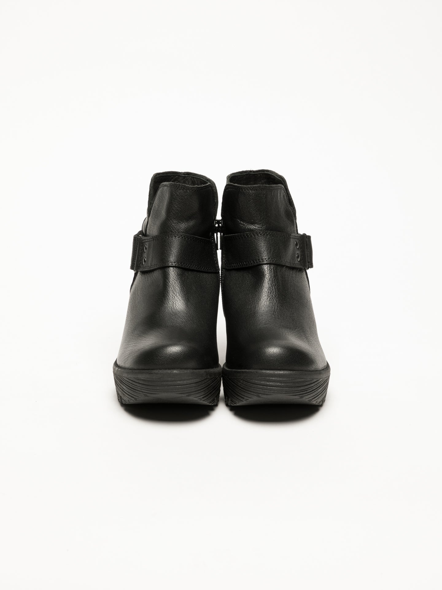 Fly London Botins com Velcro em Preto